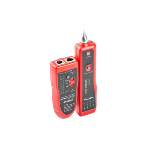 TESTER PRZEWODÓW LAN RJ45, RJ12, RJ11, COAXIAL Z FUNKCJĄ LOKALIZATORA IDENTYFIKATORA LANBERG NT-050 - obrazek 2