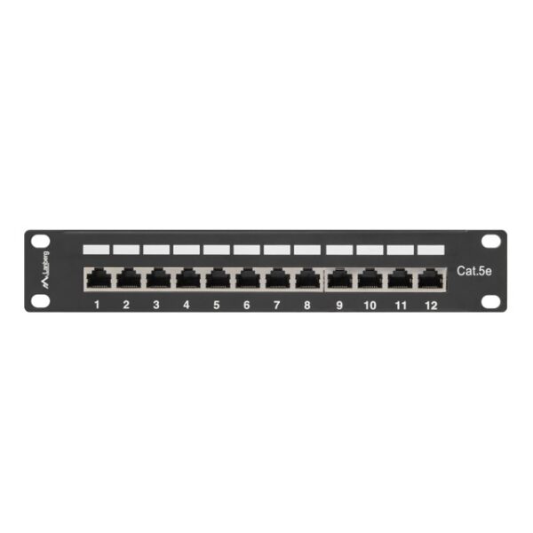 PATCH PANEL 12 PORT 1U 10" EKRANOWANY KAT.5E LANBERG