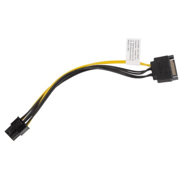 KABEL ZASILAJĄCY SATA PCI EXPRESS 6 PIN 20 CM - obrazek 2