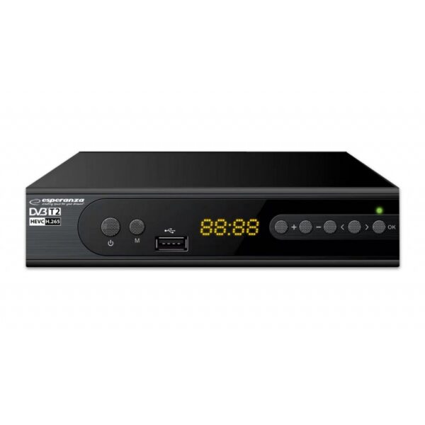 TUNER DEKODER TV DVB-T/T2 H.265/HEVC  esperanza EV106 - obrazek 2
