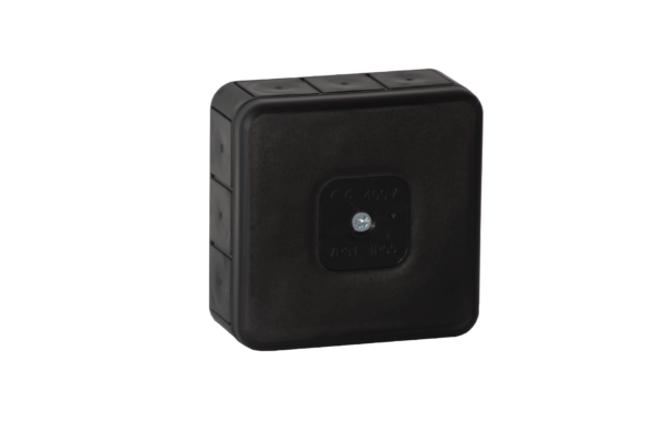 Puszka natynkowa pusta 12 wlotów VIPLAST VP-31 CZARNA IP55 85x85x37mm 031-05