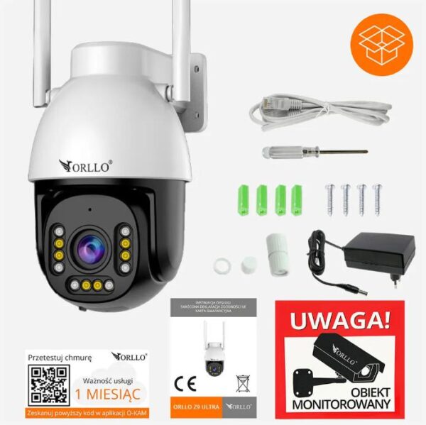 Kamera IP Orllo ORLLO Z9 ULTRA z panelem solarnym SM6030 PRO - obrazek 11