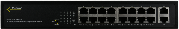 Switch PULSAR 16-portowy S116 do 16 kamer IP - obrazek 2