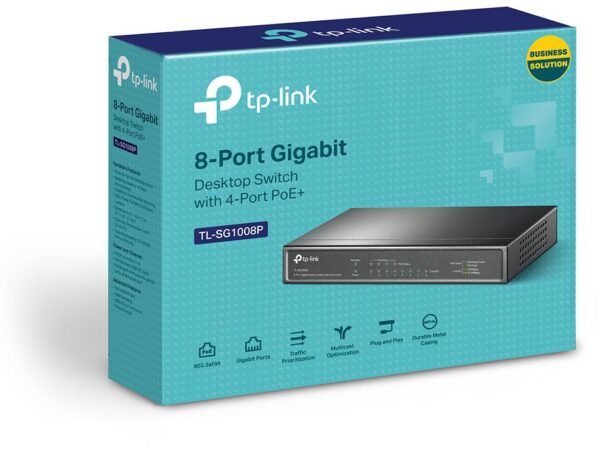 SWITCH TP-LINK TL-SG1008P - obrazek 2
