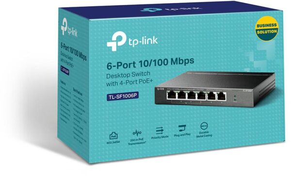 SWITCH TP-LINK TL-SF1006P - obrazek 2