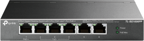 SWITCH TP-LINK TL-SG1006PP (PoE++) - obrazek 2
