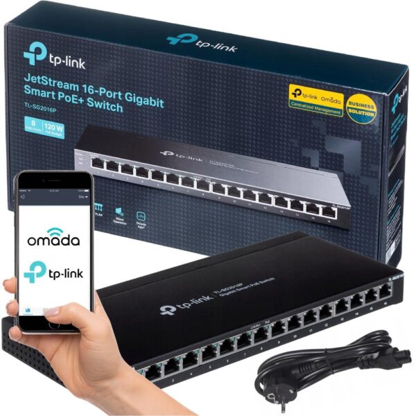 SWITCH TP-LINK TL-SG2016P (8xPoE+) - obrazek 2