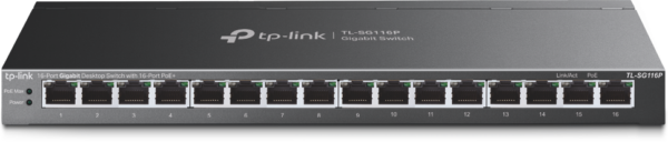 SWITCH TP-LINK TL-SG116P (POE+) - obrazek 2