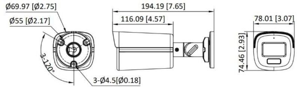 KAMERA 4W1 HIKVISION DS-2CE12DF3T-LFS(2.8mm)(O-STD) - obrazek 2