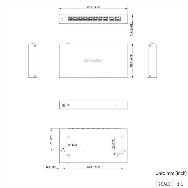 SWITCH HIKVISION DS-3E1506P-EI(O-STD) - obrazek 2