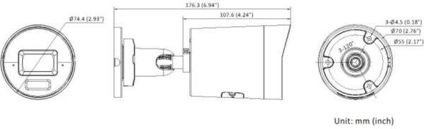 KAMERA IP HIKVISION DS-2CD2063G2-LI2U(2.8mm)(BLACK) - obrazek 2