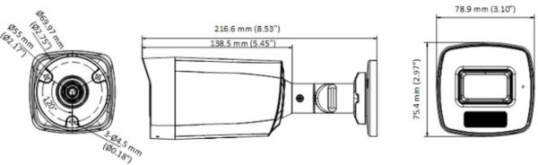 KAMERA 4W1 HIKVISION DS-2CE17K0T-LFS(2.8mm) - obrazek 2
