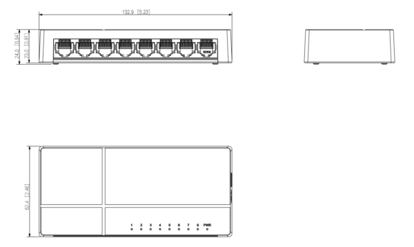 SWITCH DAHUA PFS3008-8GT-L-V2 - obrazek 2