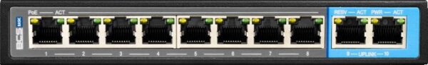 SWITCH POE dla 8 kamer IP BCS-B-SP0802 - obrazek 2