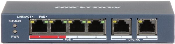 Switch POE DS-3E0106P-E/M 6-portowy HIKVISION - obrazek 2