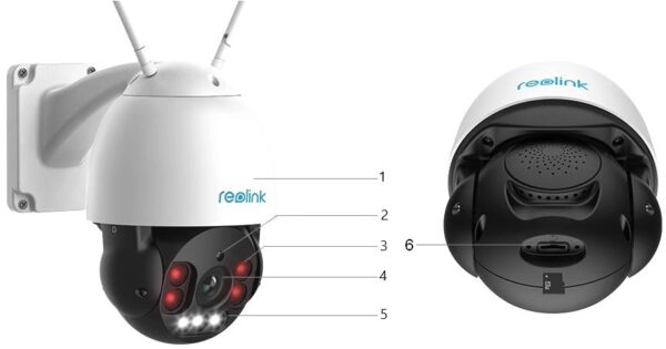 Kamera IP Reolink RLC-523WA 5 Mpx obrotowa zoom Wi-Fi - obrazek 2