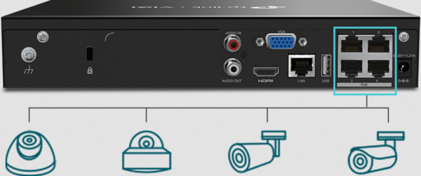 REJESTRATOR TP-LINK VIGI NVR1004H-4P - obrazek 3