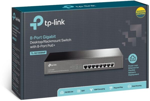 SWITCH TP-LINK TL-SG1008MP - obrazek 3