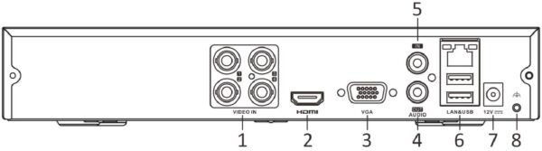 Rejestrator 5w1 Hilook by Hikvision 4 kanały DVR-4CH-4MP - obrazek 3