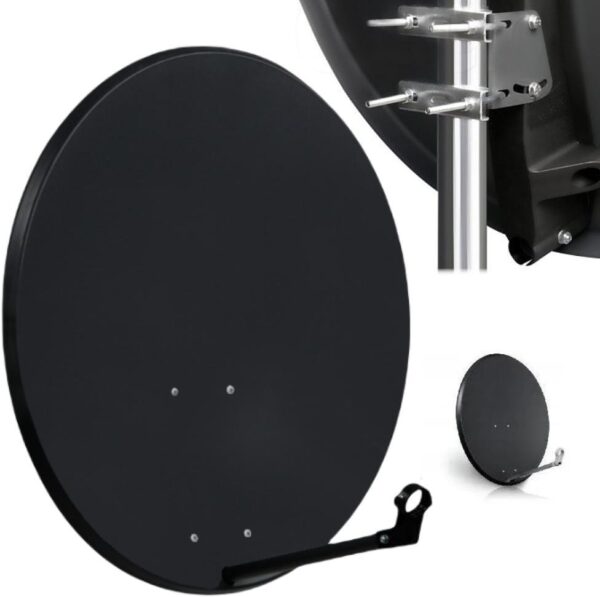 Zestaw satelitarny - Antena (80cm) Konwerter (Twin) Uchwyt (20cm) + Złącza - obrazek 3