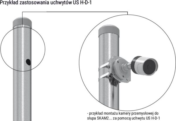 UCHWYT SŁUPOWY ATS US H-D-1 - obrazek 3
