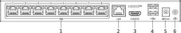 Rejestrator IP Hilook by Hikvision 8 kanałowy 4MP SSD-NVR-4MP/8P (1T) - obrazek 3