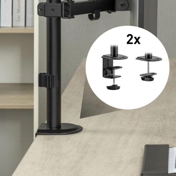 Uchwyt biurkowy przegubowy na 1 monitor Spacetronik SPA-112 - obrazek 3