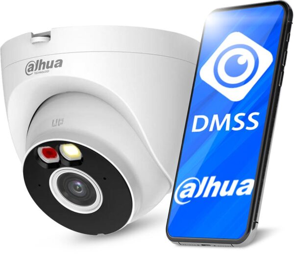 Kamera kopułowa bezprzewodowa Wifi Dahua T4A-PV Smart Dual Light,Mikrofon,Głośnik - obrazek 3