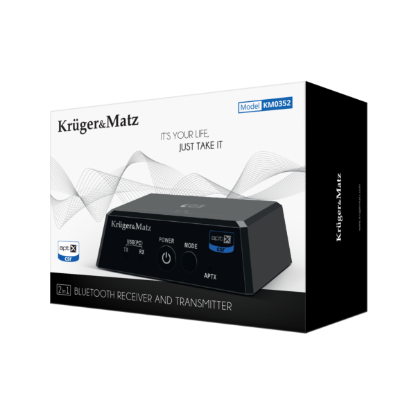 Odbiornik nadajnik Bluetooth Kruger&Matz apt-X - obrazek 4
