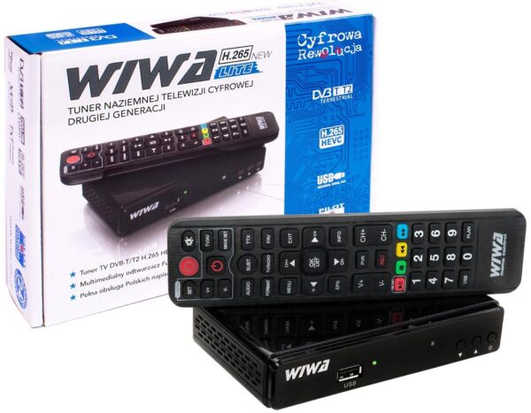 Tuner DVB-T/T2 WIWA H.265 LITE - obrazek 4