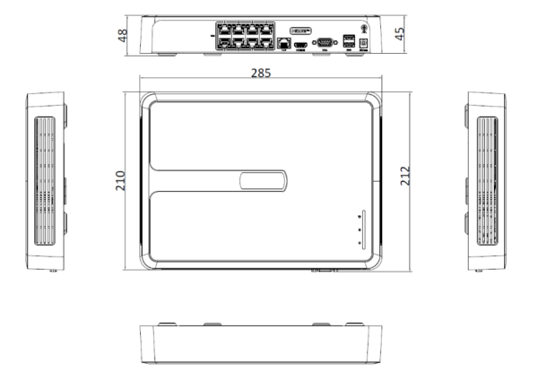 Rejestrator IP Hilook by Hikvision 8 kanałów 4MP NVR-8CH-H/8P biały - obrazek 4