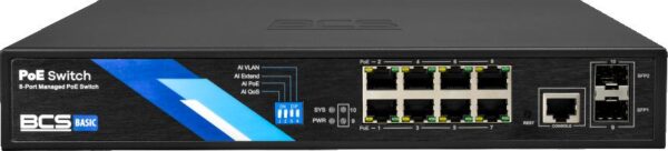 Switch PoE BCS BASIC BCS-B-SP08G-2SFP-M - obrazek 4