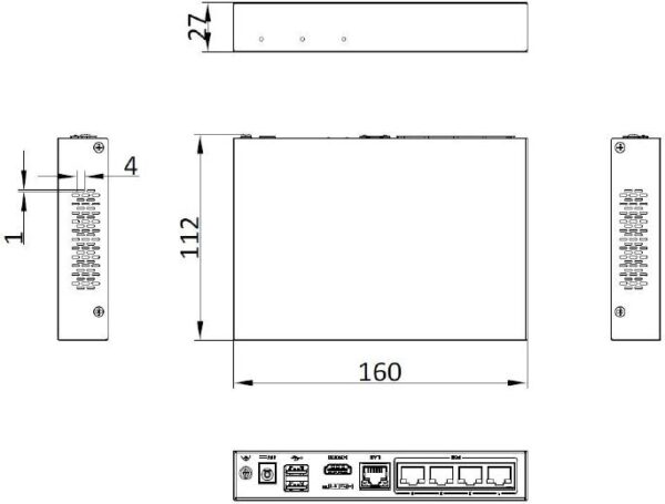 Rejestrator IP Hilook by Hikvision 4 kanałowy 4MP SSD-NVR-4MP/4P  (1T) - obrazek 4