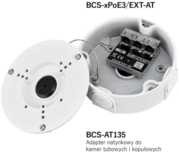 Switch POE  BCS POWER BCS-xPoE3/EXT-AT - obrazek 4
