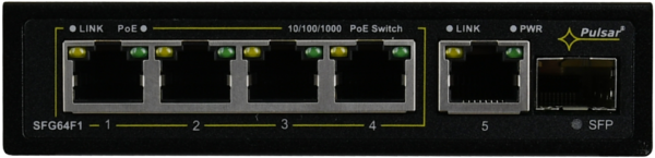 Switch 6-portowy PULSAR SFG64F1 do 4 kamer IP - obrazek 4