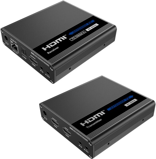 Konwerter HDMI na LAN KASKADA 4K Spacetronik IP SPH-676C - zestaw - obrazek 4
