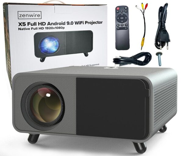 Projektor Zenwire X5 Android WiFi Full HD 4K 16500lm - obrazek 5