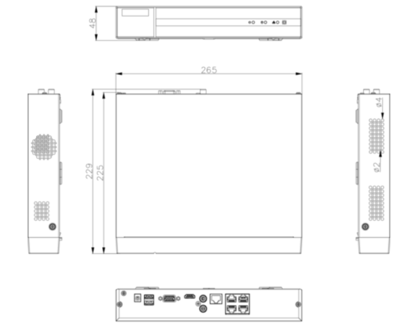 Rejestrator 4w1 Hilook by Hikvision 8 kanałowy DVR-8CH-5MP - obrazek 5