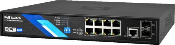 Switch PoE BCS BASIC BCS-B-SP08G-2SFP-M - obrazek 5