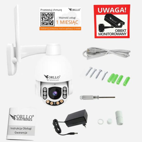 Kamera IP Orllo Z7 Pro zewnętrzna obrotowa GSM 4MPx - obrazek 5