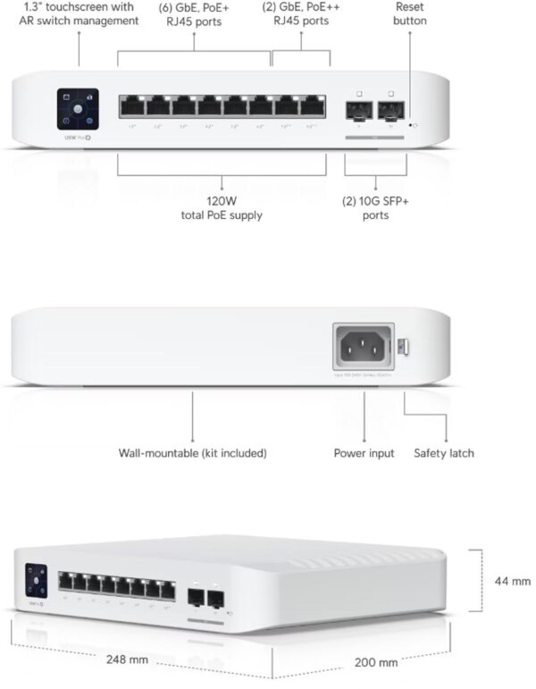 UBIQUITI UNIFI SWITCH (USW-Pro-8-POE) - obrazek 5