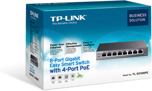 SWITCH TP-LINK TL-SG108PE - obrazek 6