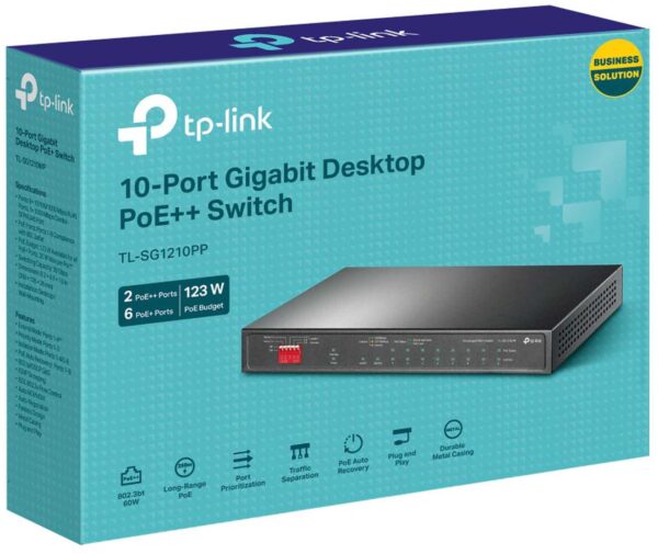 SWITCH TP-LINK TL-SG1210PP - obrazek 6