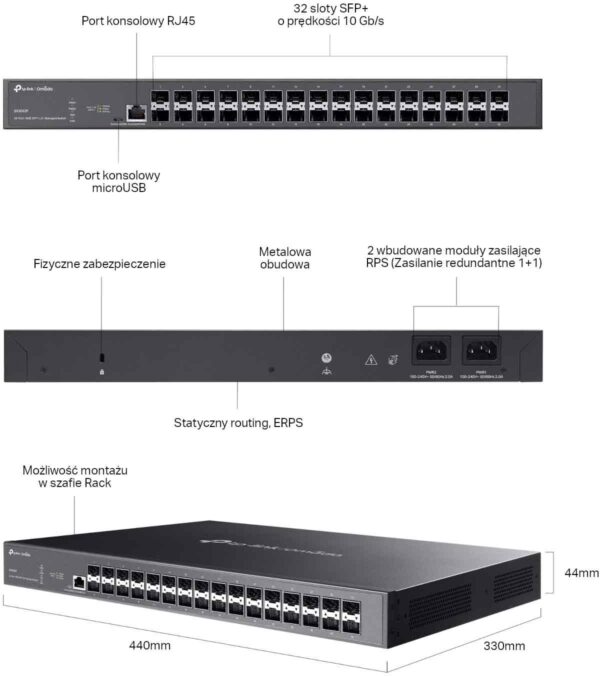 SWITCH TP-LINK TL-SX3032F - obrazek 7