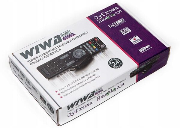 Tuner DVB-T/T2 WIWA H.265 MINI - obrazek 8