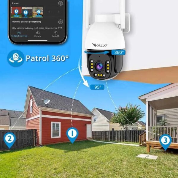 Kamera IP Orllo ORLLO Z9 ULTRA z panelem solarnym SM6030 PRO - obrazek 9