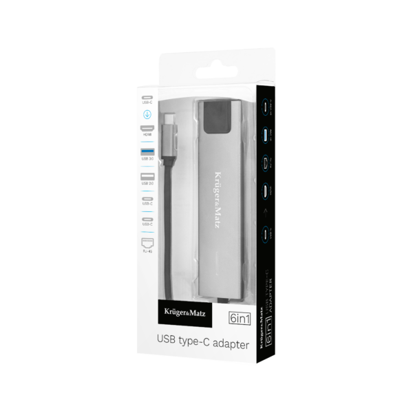 Adapter HUB USB-C typ C HDMI USB3.0 USB-C RJ45 PD MacBook M1 M2 rozdzielacz - obrazek 4