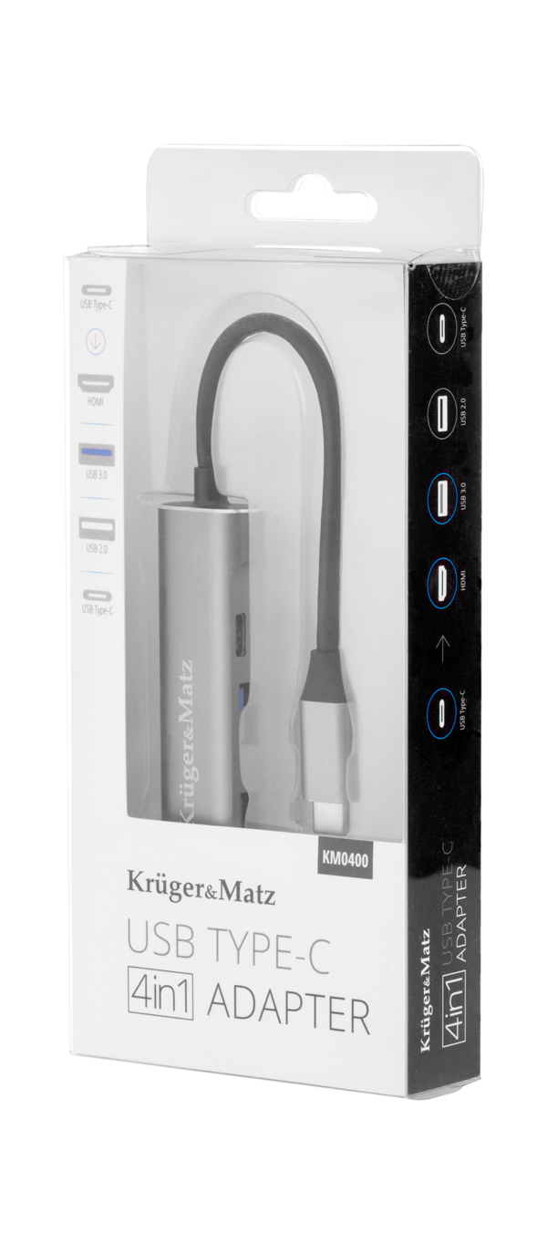 Adapter HUB USB typu C na HDMI/USB3.0/USB2.0/C port rozdzielacz - obrazek 4