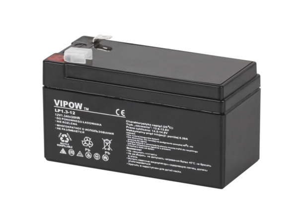 Akumulator żelowy Vipow 12 V / 1,3 Ah