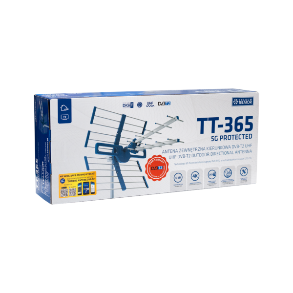 Antena DVB-T2 do tv naziemnej TT-365 5G Protected filtr Telkom Telmor - obrazek 5
